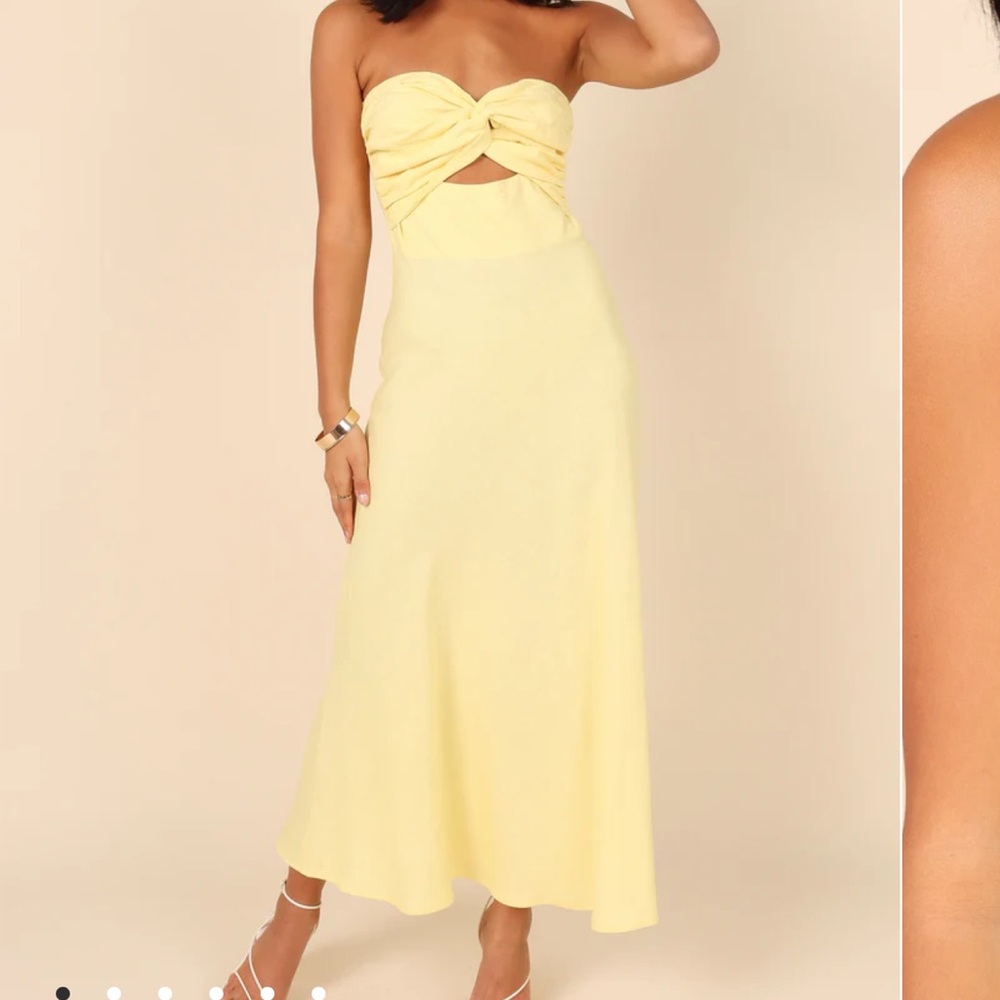 Petal and Pup yellow maxi dress